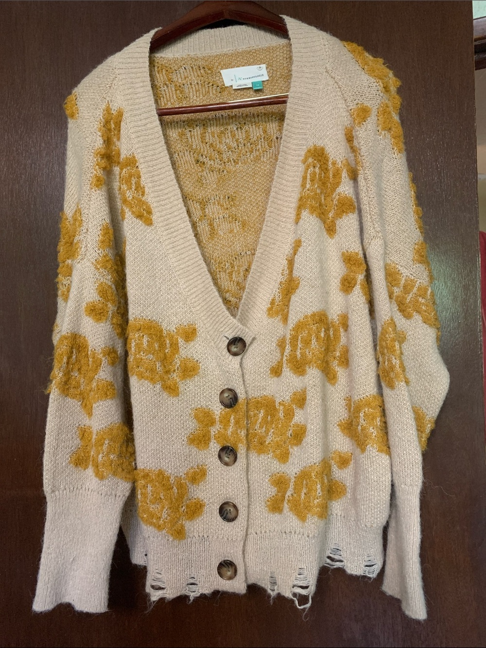 Anthropology plus 1x shabby chic sweater